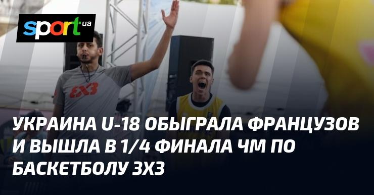 Украина U-18 победила Францию и пробилась в 1/4 финала чемпионата мира по баскетболу 3х3