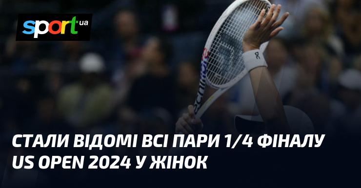 Оголошено всі пари чвертьфіналу жіночого турніру US Open 2024