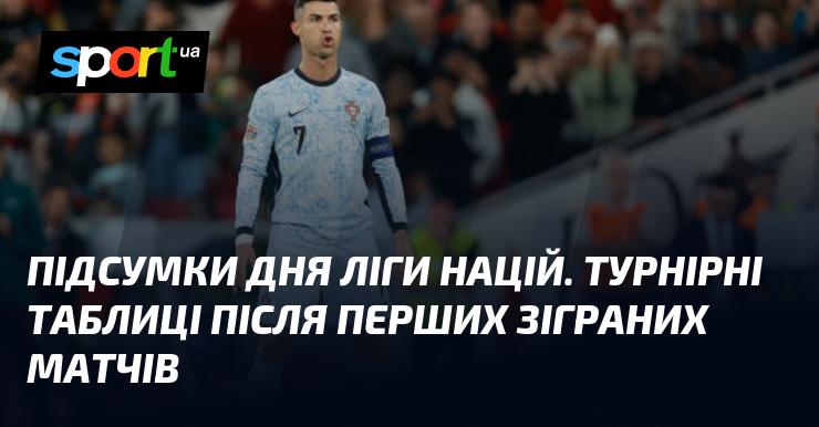 Підсумки дня Ліги націй: результати та таблиці після перших матчів.