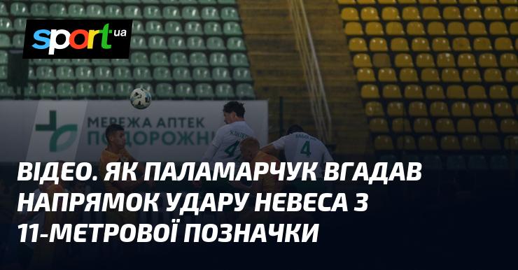 ВІДЕО. Як Паламарчук передбачив напрямок удару Невеса з позначки 11 метрів.