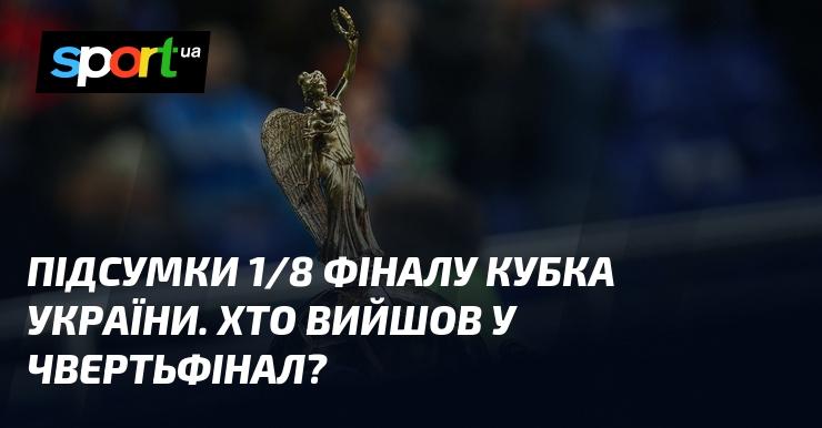 Результати стадії 1/8 фіналу Кубка України. Які команди пробилися до чвертьфіналу?